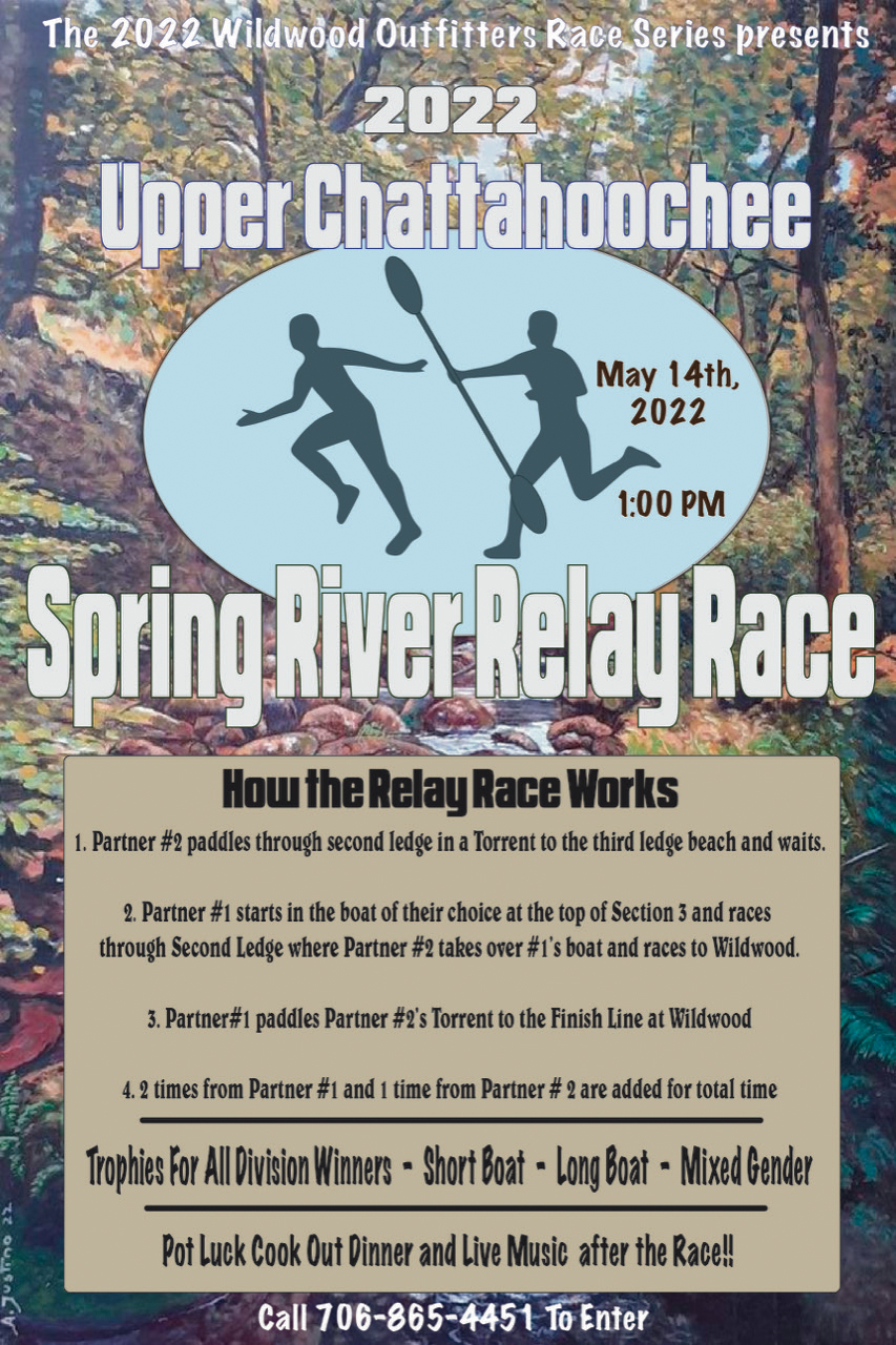 Spring Relay Race Poster